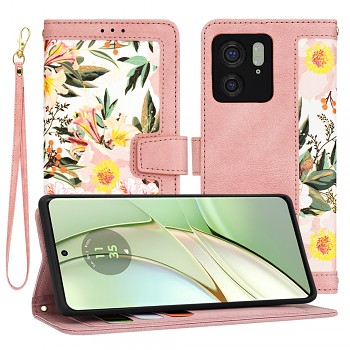 Techsuit FlipCraft Motorola Edge 40 (2023) Sweetheart Pink