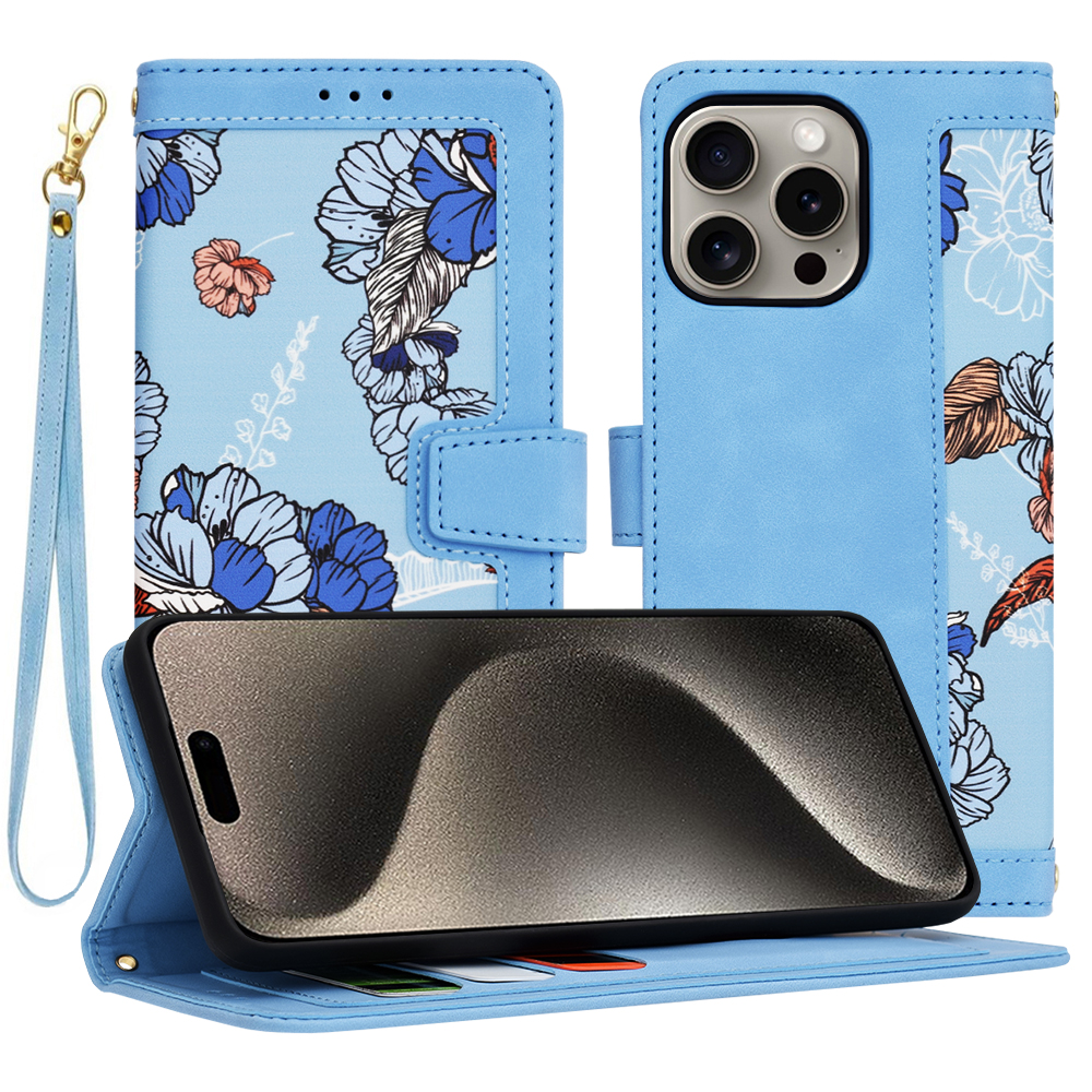 Levně Pouzdro Techsuit FlipCraft iPhone 15 Pro Max Vibrant Blue