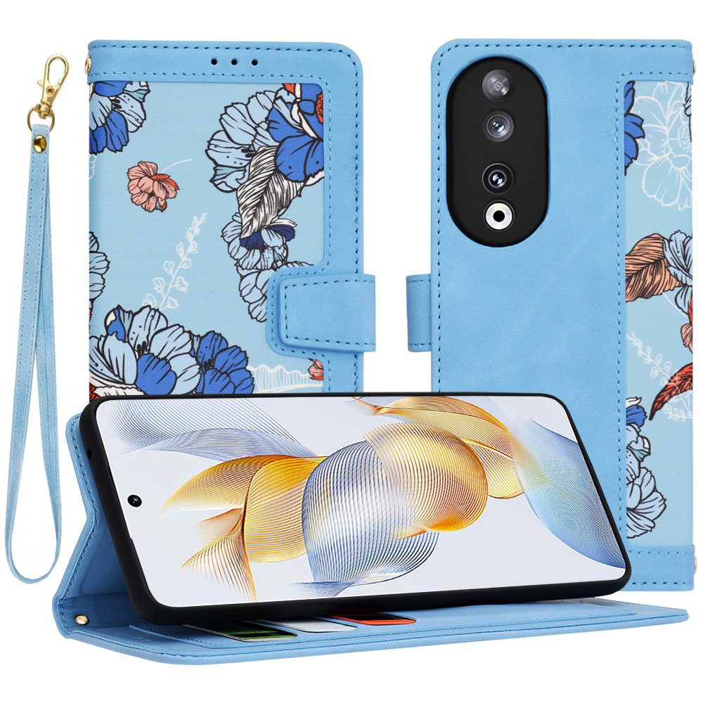 Levně Techsuit FlipCraft pouzdro Honor 90 Vibrant Blue