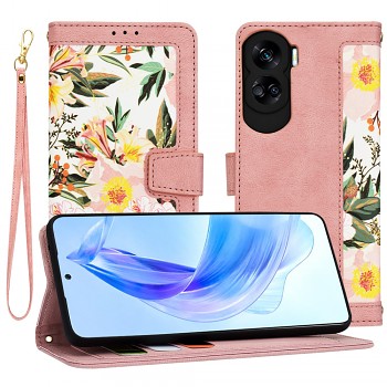 Techsuit Vyklápěcí pouzdro Honor 90 Lite Sladká růžová