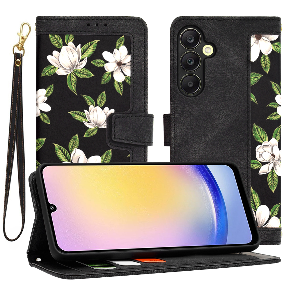 Levně Techsuit FlipCraft Samsung Galaxy A25 5G Květiny úsvitu