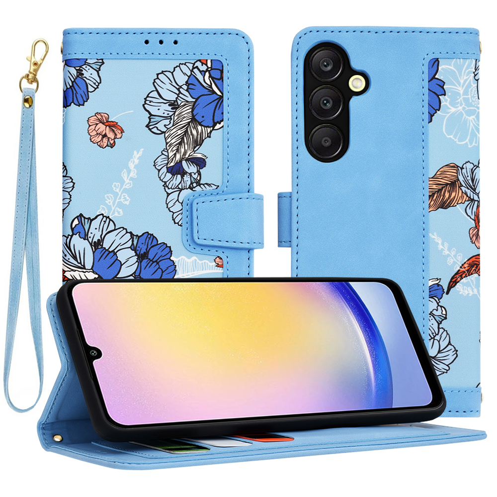 Levně Techsuit FlipCraft Samsung Galaxy A25 5G Zářivě modrá