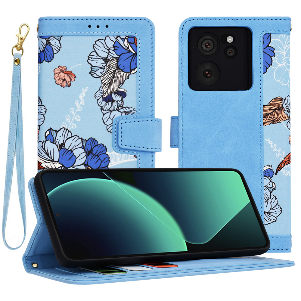 Levně Techsuit FlipCraft Xiaomi 13T 13T Pro Zářivě modrá