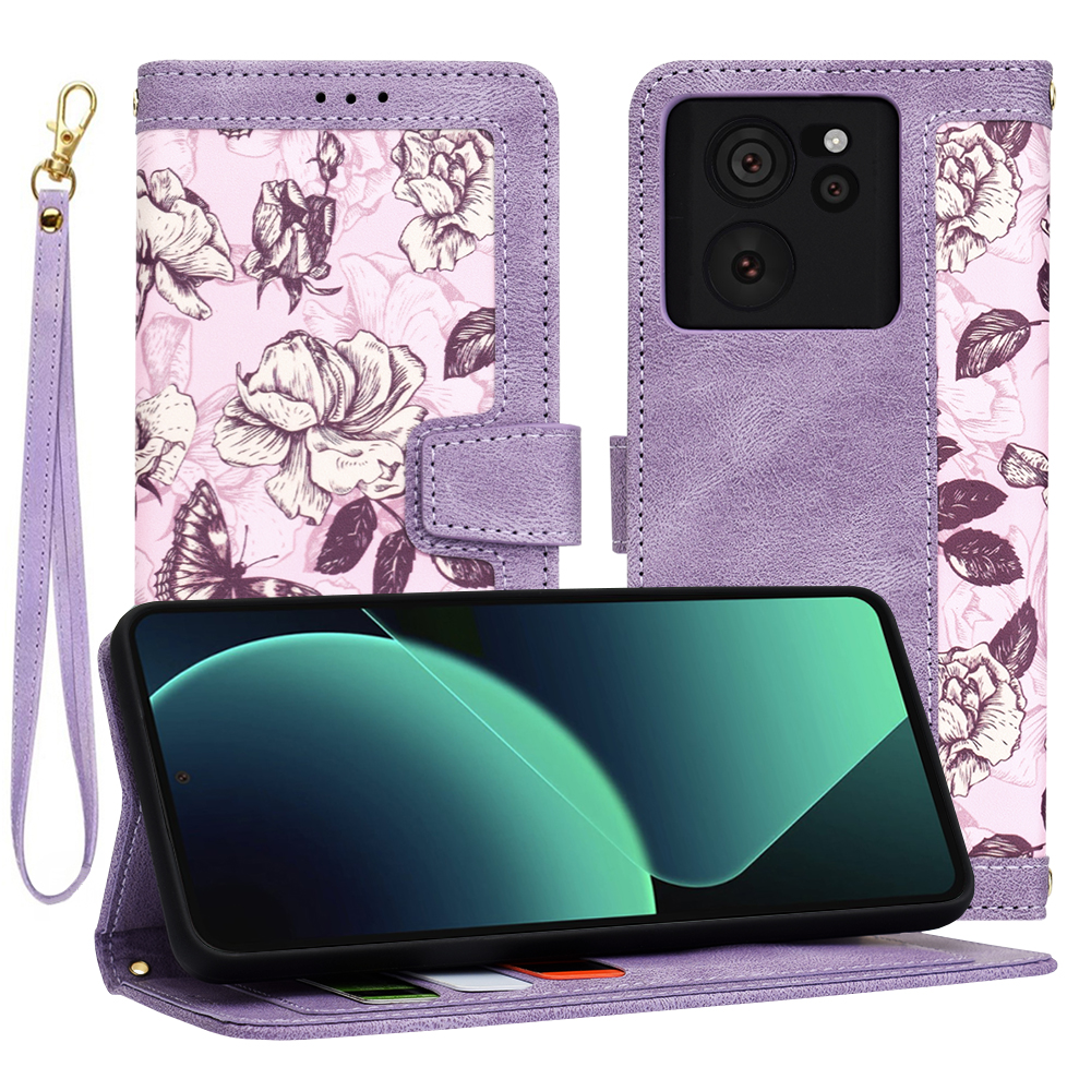 Levně Techsuit FlipCraft Xiaomi 13T 13T Pro Tajemná Fialová