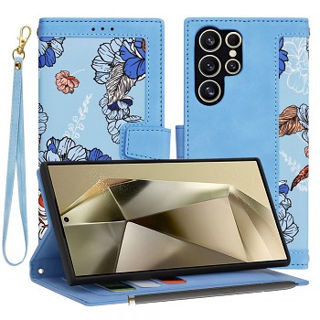 Techsuit FlipCraft Samsung Galaxy S24 Ultra sytě modrá