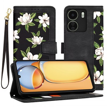 Techsuit FlipCraft Xiaomi Redmi 13C Poco C65 FlowersDawn