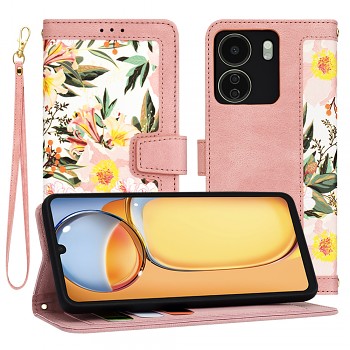 Techsuit FlipCraft Xiaomi Redmi 13C 4G Poco C65 růžový