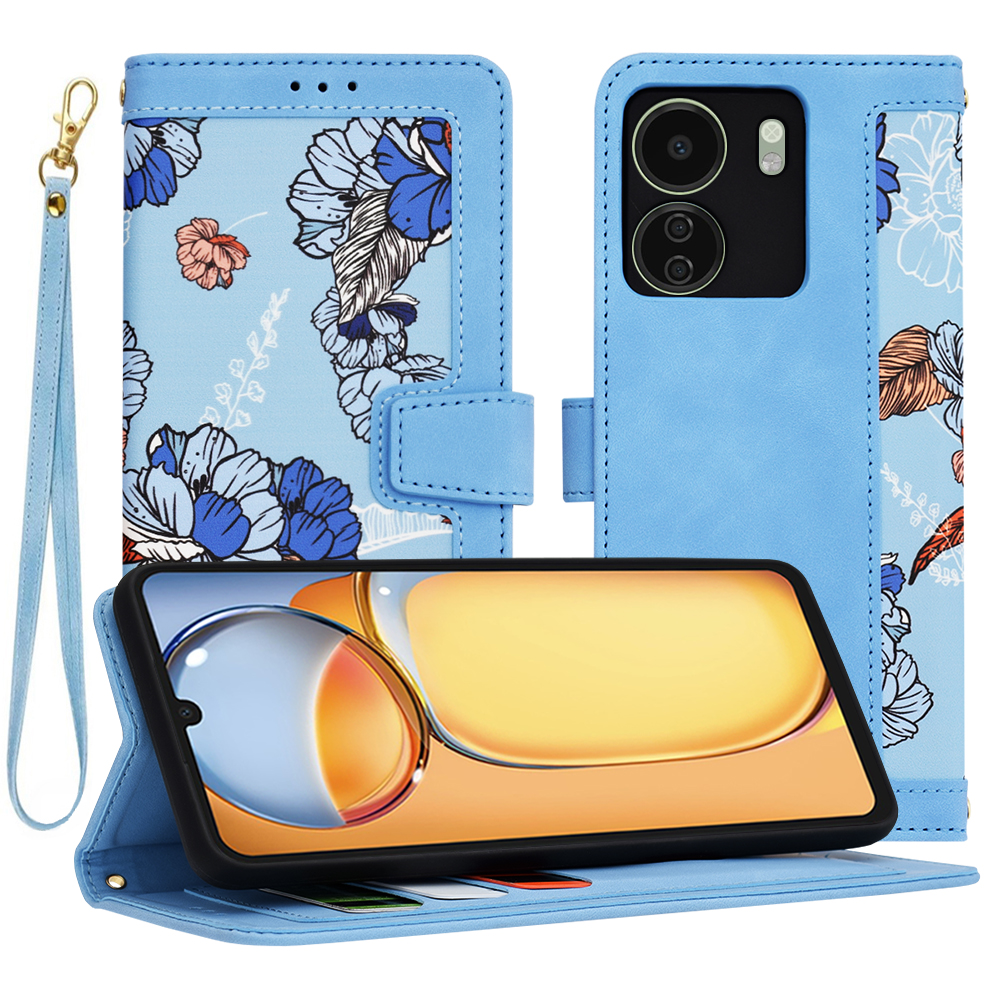 Levně Techsuit FlipCraft Xiaomi Redmi 13C 4G Poco C65 Modrá