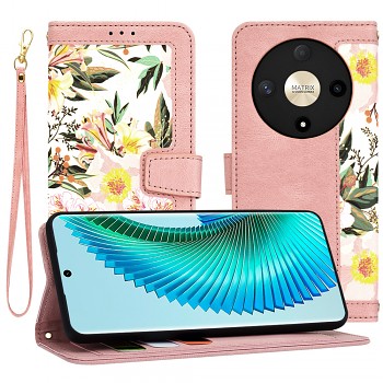 Techsuit FlipCraft obal Honor Magic6 Lite Sweetheart Pink