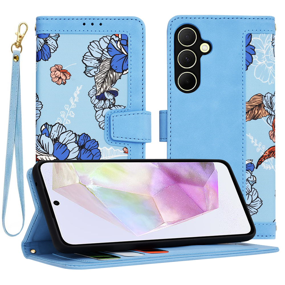 Levně Techsuit FlipCraft Samsung Galaxy A35 5G Zářivá modrá