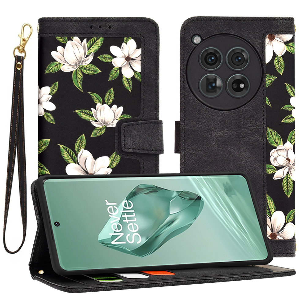 Techsuit FlipCraft obal OnePlus 12 Flowers of the Dawn