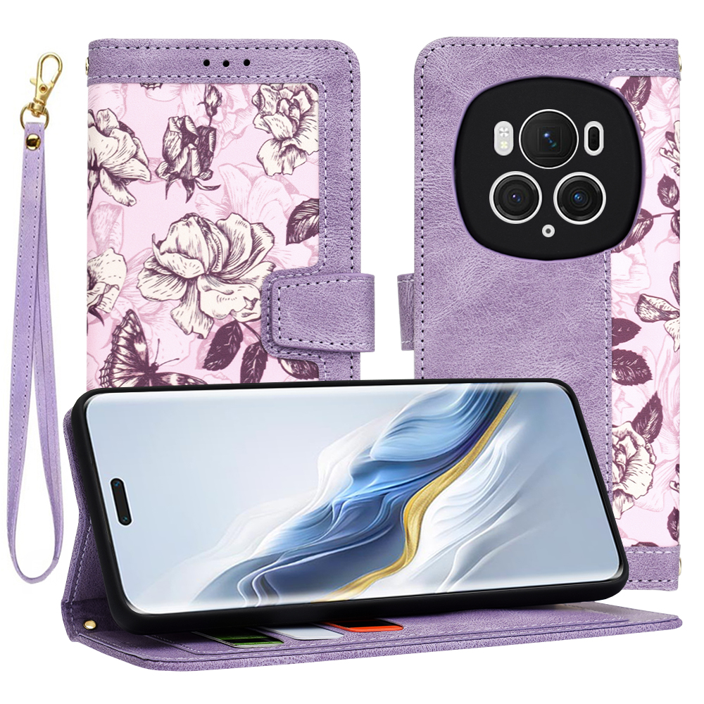 Levně Techsuit FlipCraft obal Honor Magic6 Pro Mysterious Purple