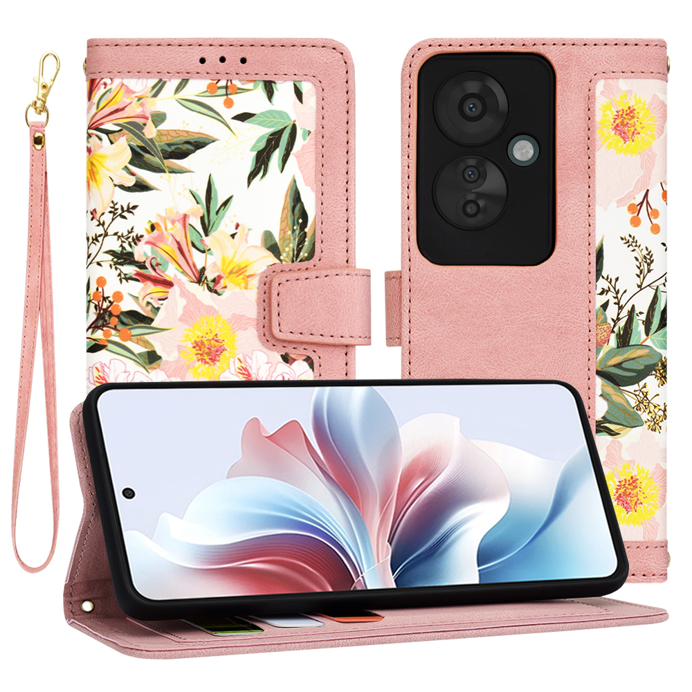 Levně Techsuit Flipové pouzdro Oppo Reno11 F Sladká růžová