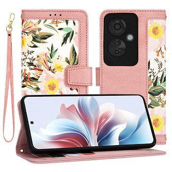 Techsuit Flipové pouzdro Oppo Reno11 F Sladká růžová