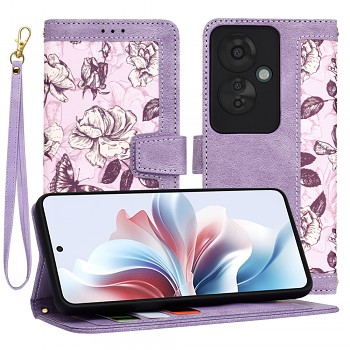 Techsuit FlipCraft Oppo Reno11 F Mysterious Purple obal