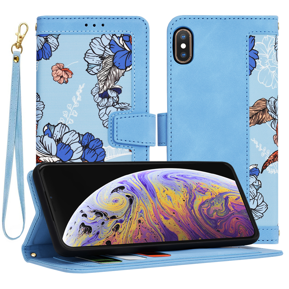 Levně Techsuit FlipCraft iPhone XS Max Vibrant Blue kryt