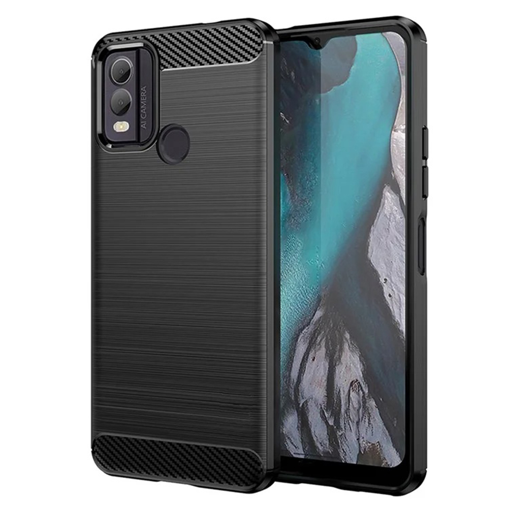 Levně Techsuit Carbon Silicone Nokia C22 Černá