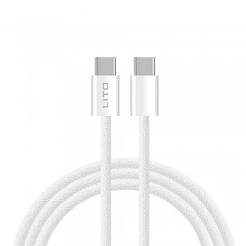 Lito Kabel (LD04CC) Type-C Type-C PD60W 1m Bílý
