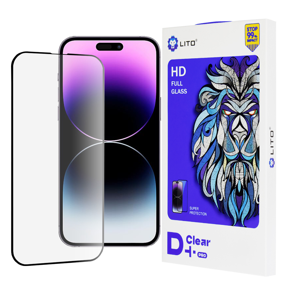 Lito D+ Pro Čirý Kryt pro iPhone 14 Pro Max Černá