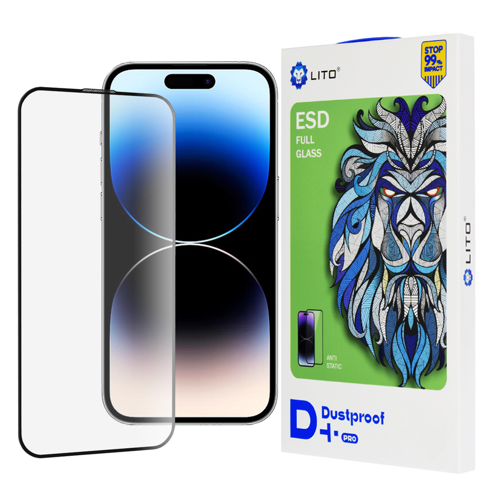 Levně Lito D+ Pro Prachuvzdorný kryt iPhone 14 Pro Černý