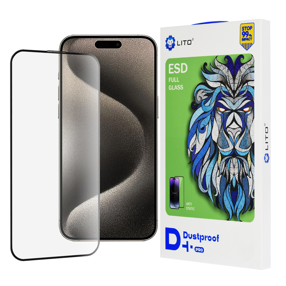 Levně Lito D+ Pro Prachuvzdorný iPhone 15 Černý
