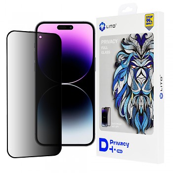 Lito D+ Pro Privacy iPhone 14 Pro Max Černá