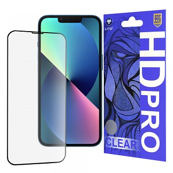 Lito HD Pro Průhledný iPhone 13 iPhone 13 Pro iPhone 14 Černý