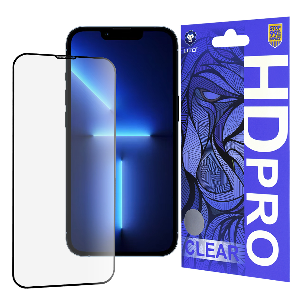 Levně Lito HD Pro Čiré iPhone 13 Pro Max iPhone 14 Plus Černé