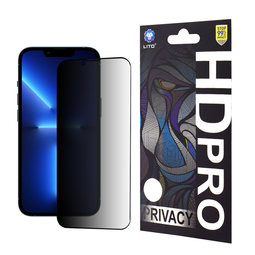 Levně Lito HD Pro Privacy kryt iPhone 13 Pro Max a 14 Plus Black