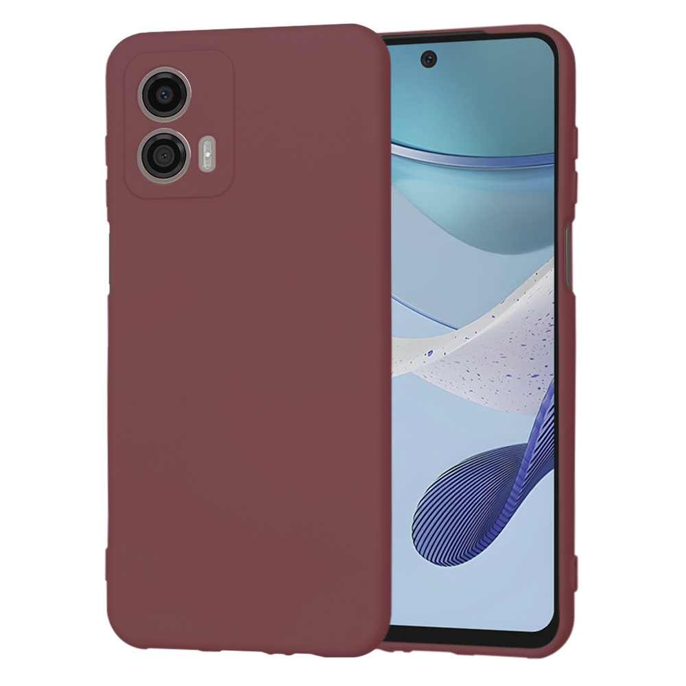 Levně Techsuit SoftFlex Motorola Moto G53 Švestková Červená