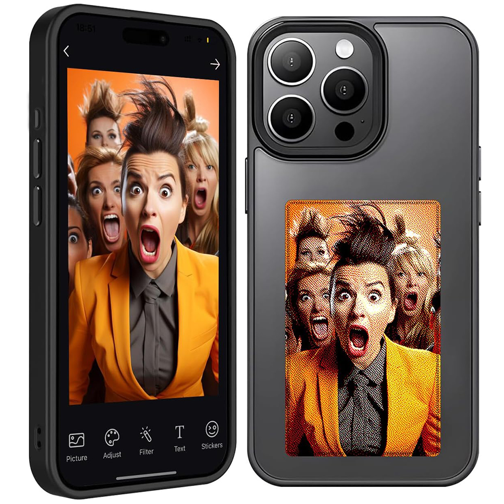 Levně Techsuit Chytrá obrazovka NFC iPhone 15 Pro Černá