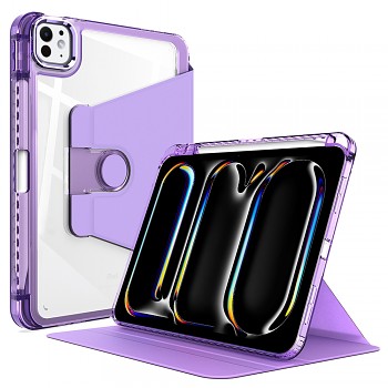 Techsuit Křišťálová Vize Fialové pouzdro iPad Pro 11 2024 2025