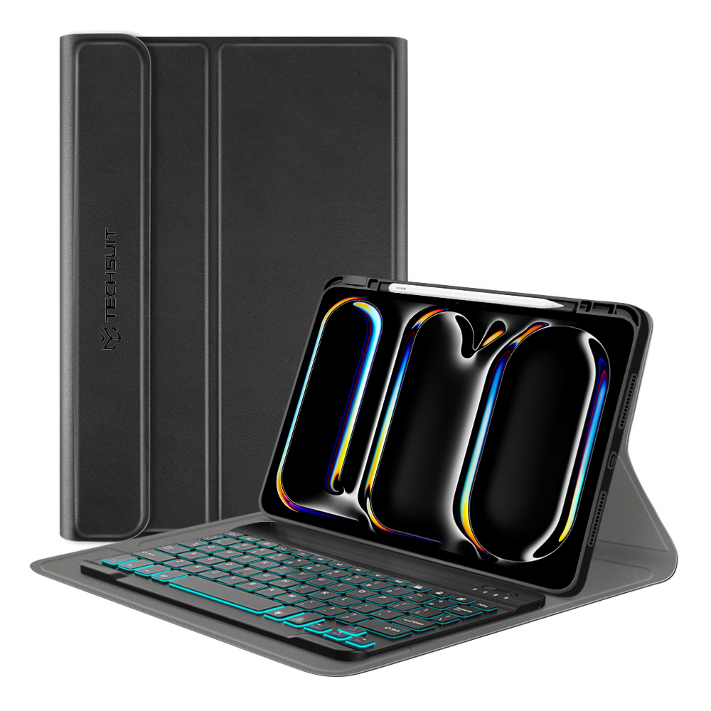 Levně Techsuit CozyTab Pouzdro klávesnice iPad Pro 11 (2024) (2025) Černá