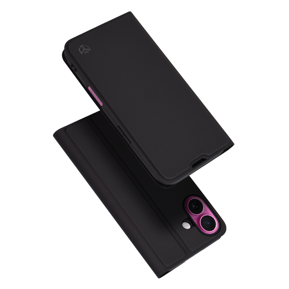 Levně Techsuit Magskin Book iPhone 16 Plus Černá