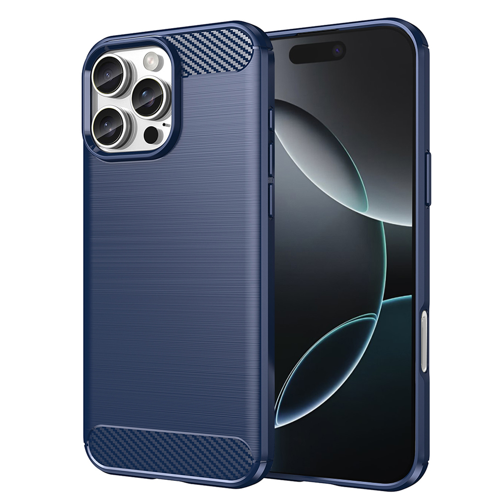 Levně Techsuit Karbon Silikon iPhone 16 Pro Modrý