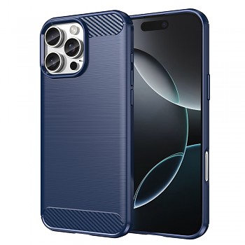 Techsuit Karbon Silikon iPhone 16 Pro Modrý