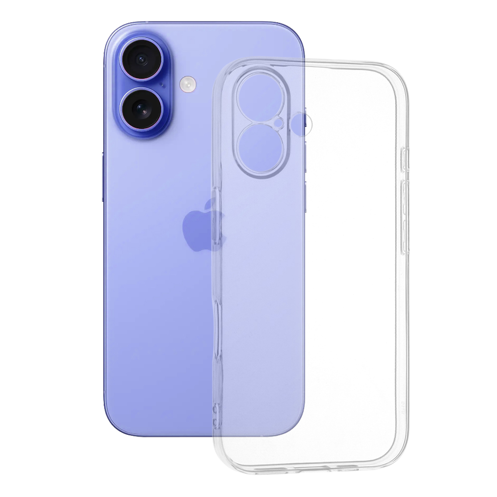 Levně Techsuit Průhledný silikonový kryt iPhone 16
