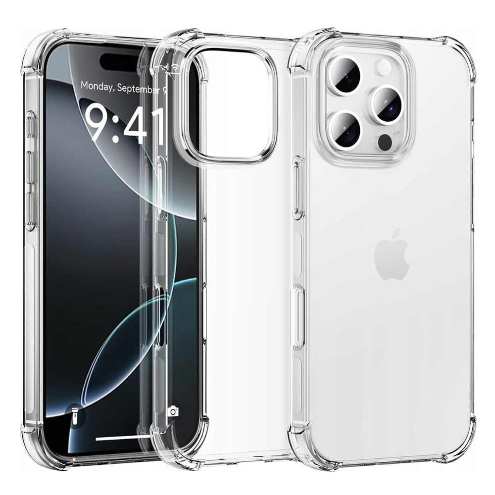 Levně Techsuit Nárazuvzdorný Průhledný iPhone 16 Pro Velký Objektiv