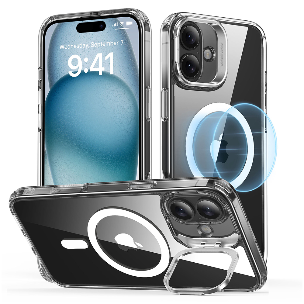 Levně ESR Hybridní HaloLock Kickstand iPhone 16 Plus Průhledné