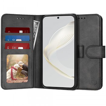 Techsuit Pouzdro Kniha Huawei nova 11 nova 12s Černé