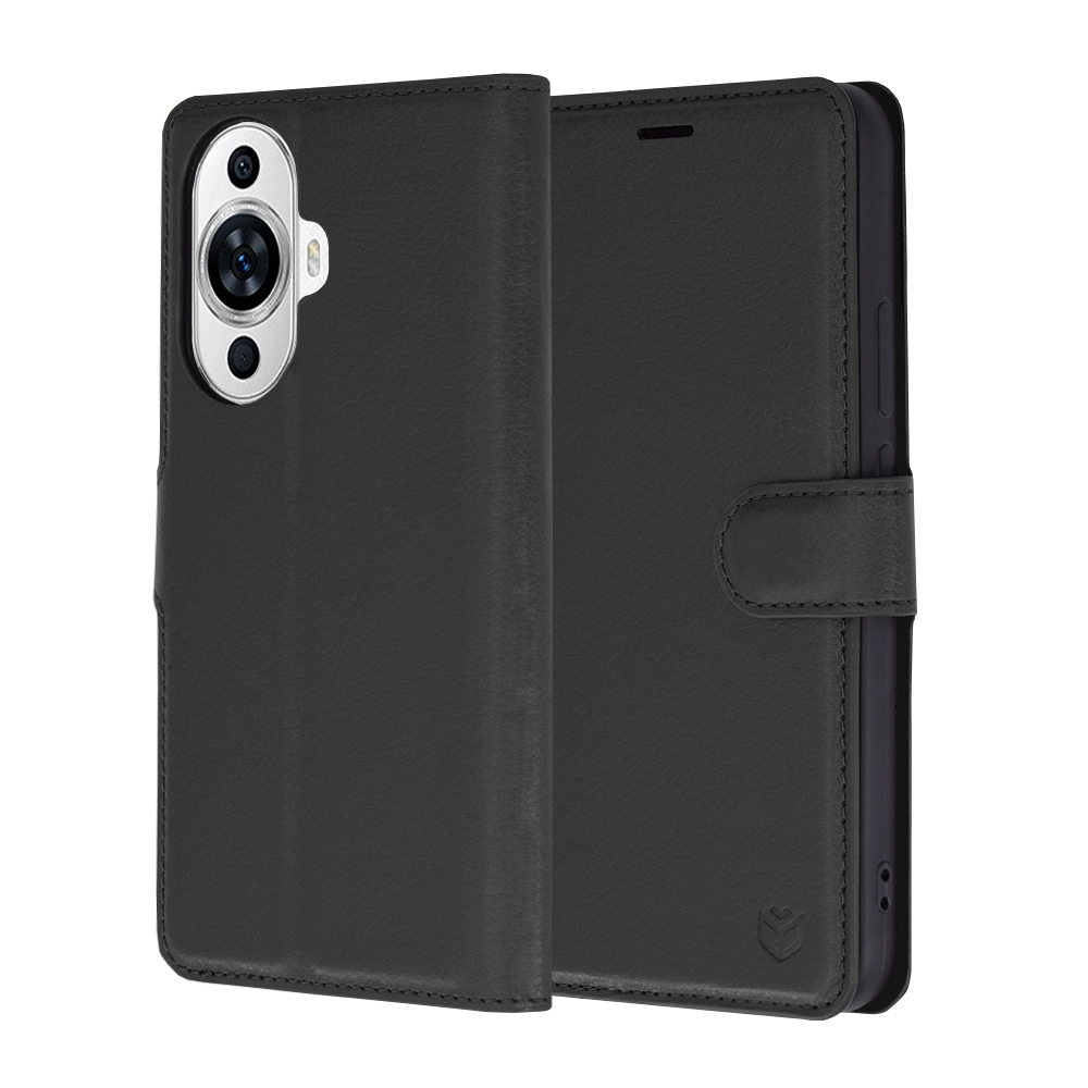 Levně Techsuit Kožené pouzdro Huawei nova 11 nova 12s Černá