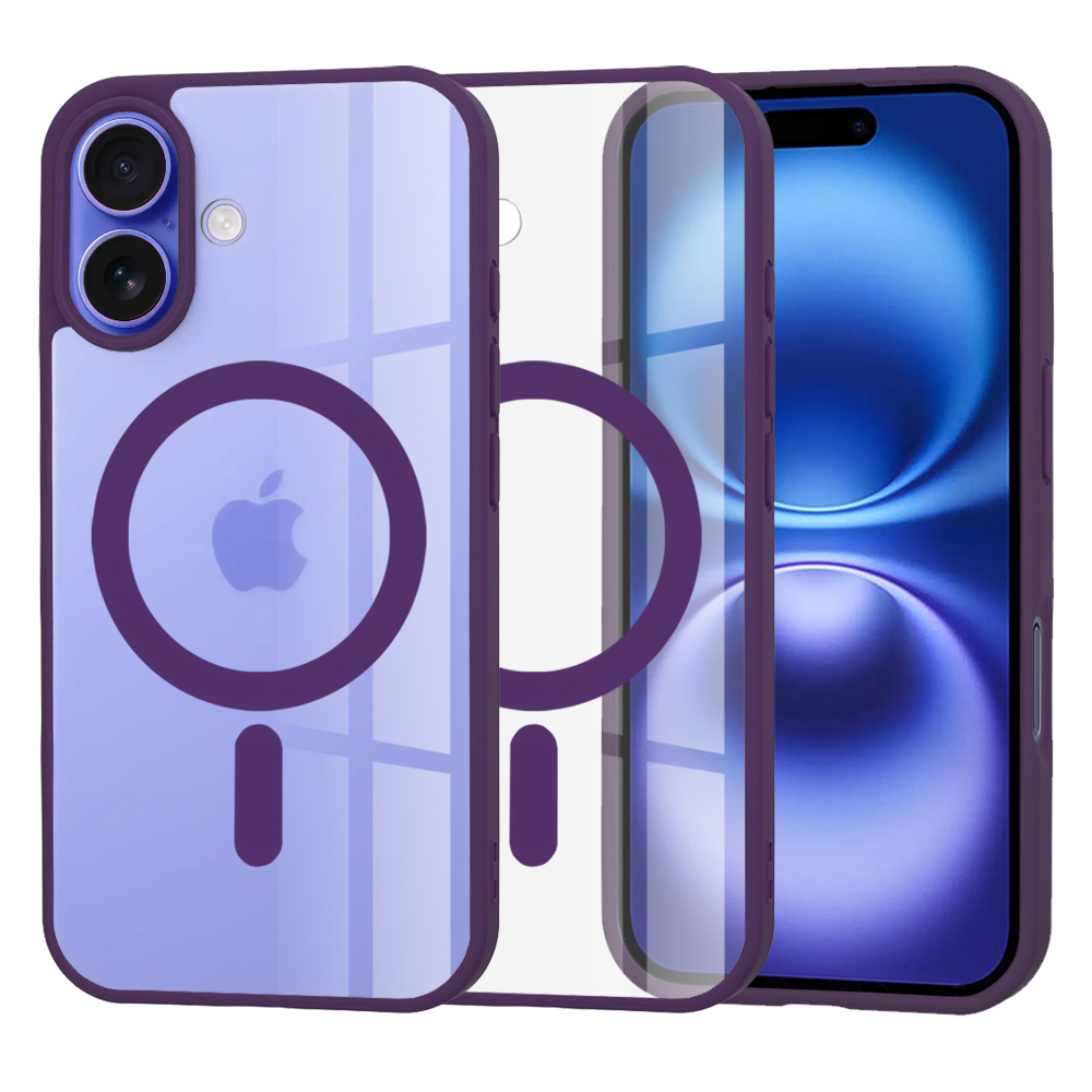 Levně Techsuit MagSafe Pro iPhone 16 Fialový