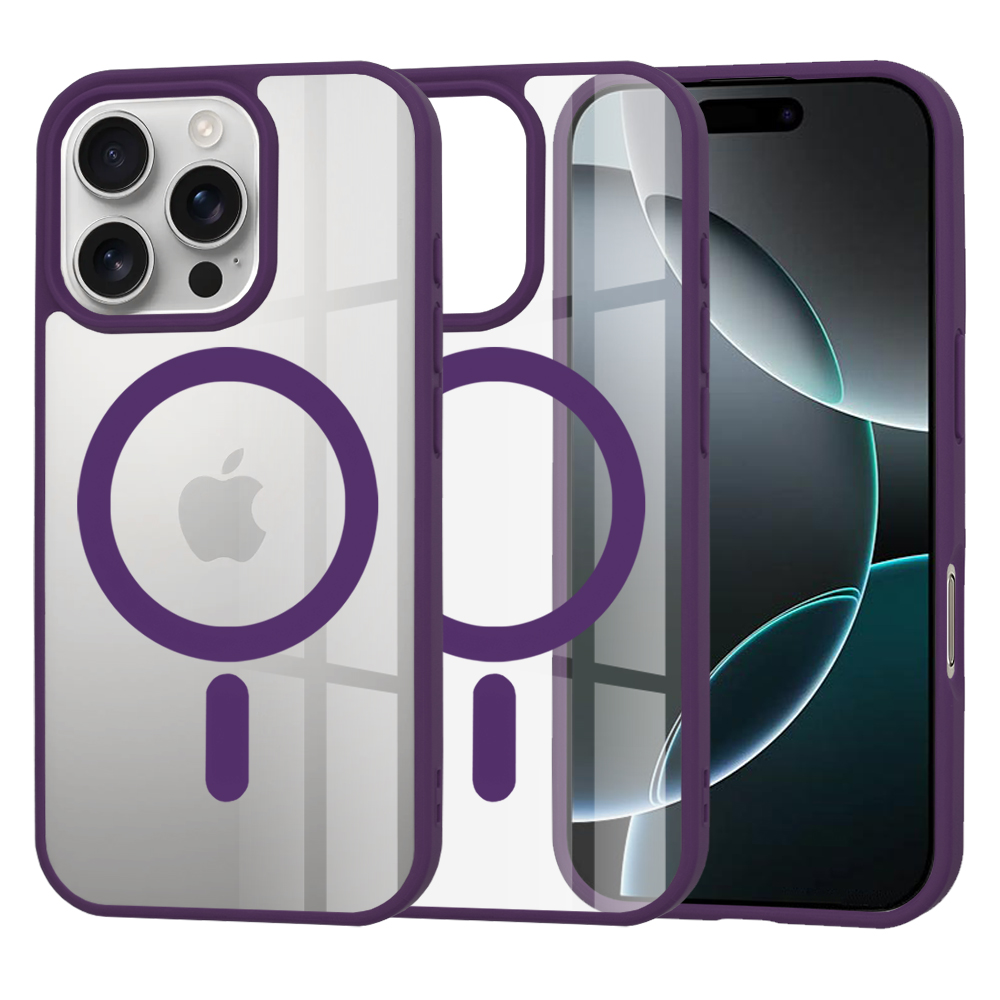 Levně Techsuit MagSafe Pro iPhone 16 Pro Fialová