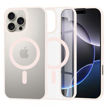 Techsuit MagSafe Pro iPhone 16 Pro Max Nude růžová