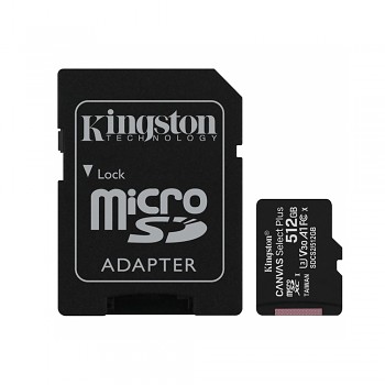 Kingston Paměťová karta Canvas Select Plus 512GB MicroSDXC Černá