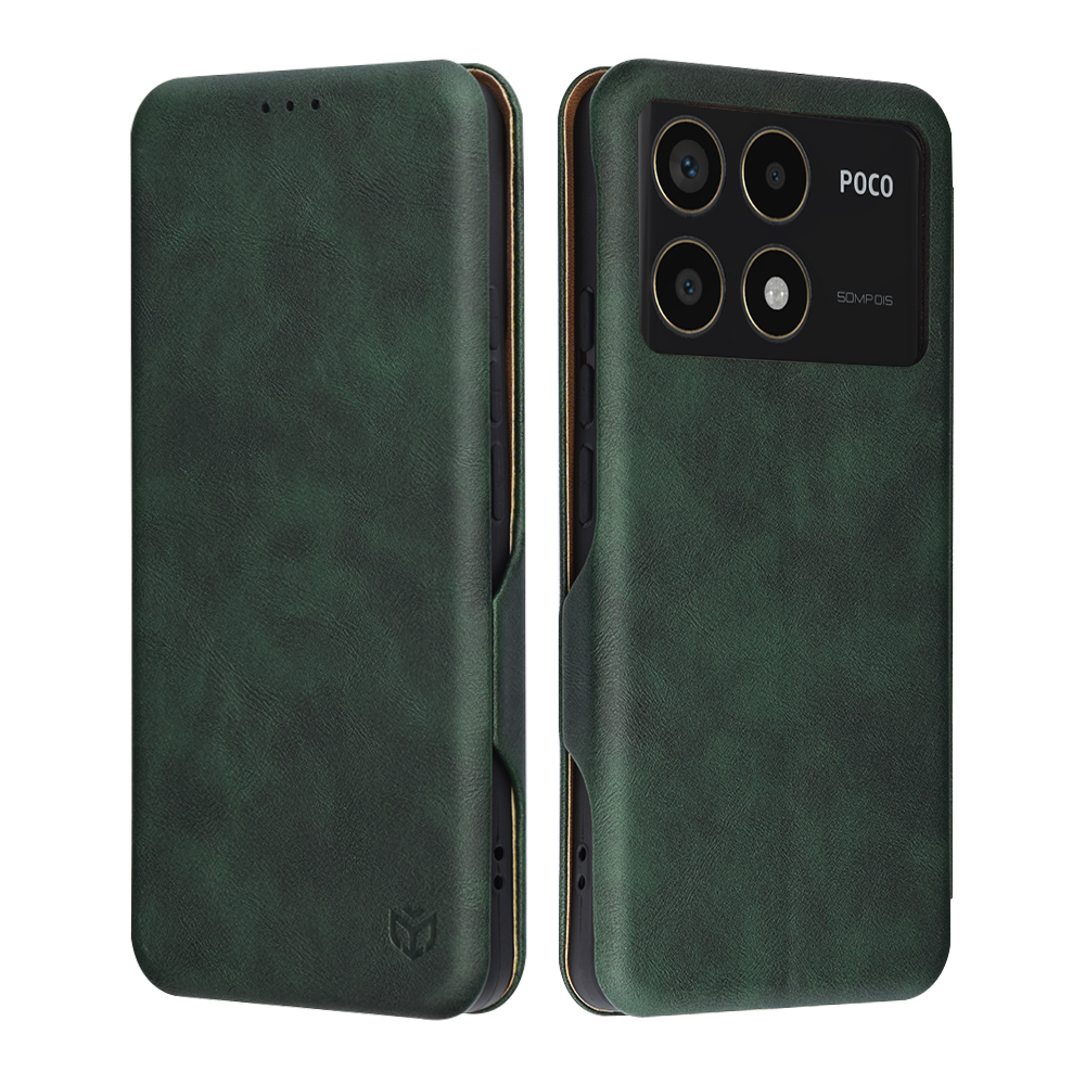 Levně Techsuit Bezpečná Peněženka Plus Xiaomi Poco F6 Pro Green
