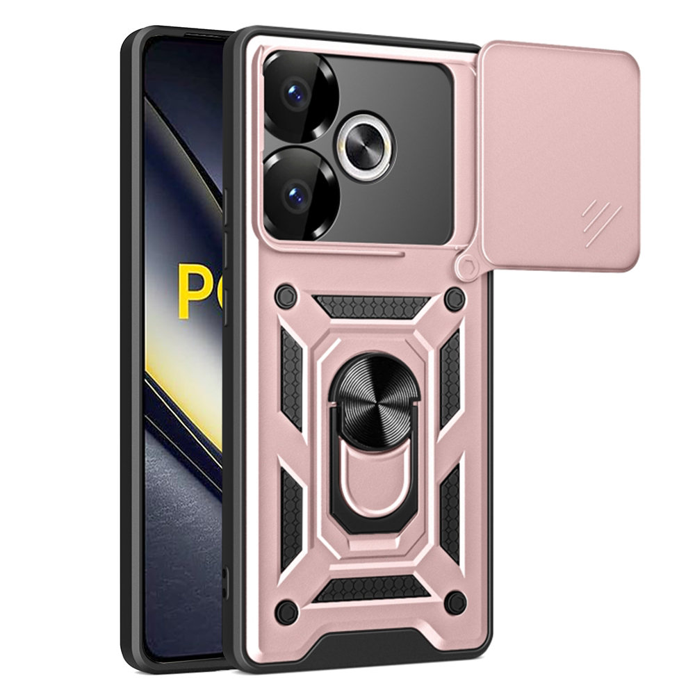 Levně Techsuit CamShield kryt Xiaomi Poco F6 Rose Gold