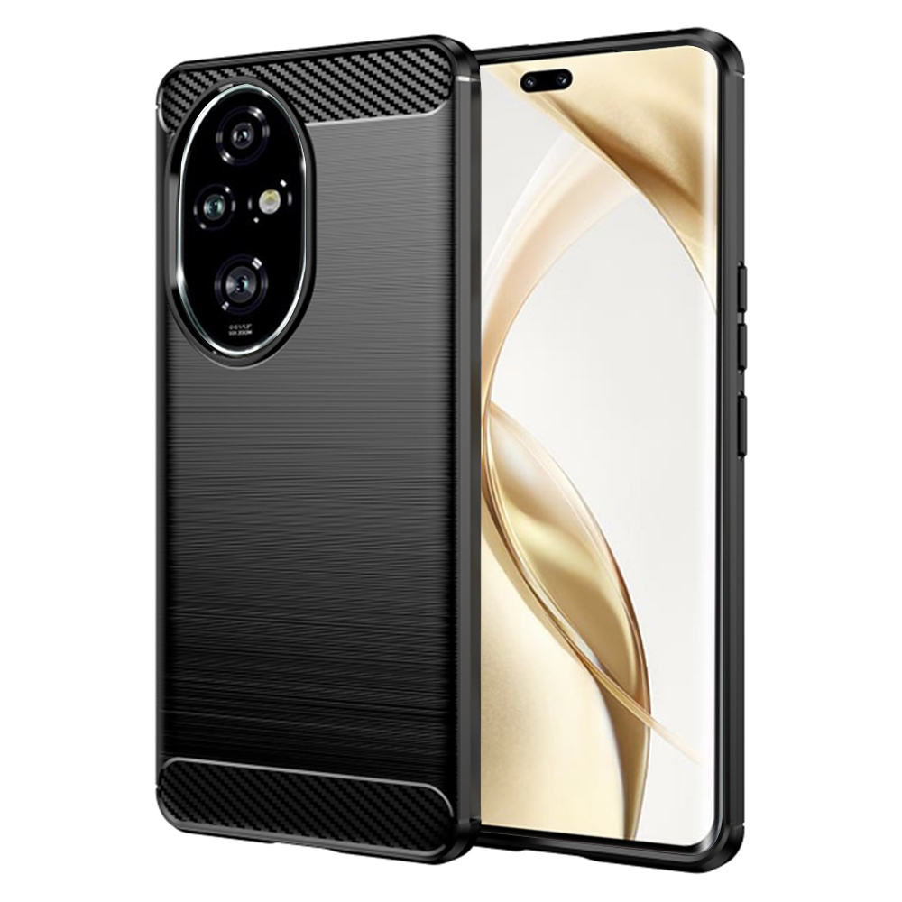 Levně Techsuit Karbon Silikon Honor 200 Pro Černý