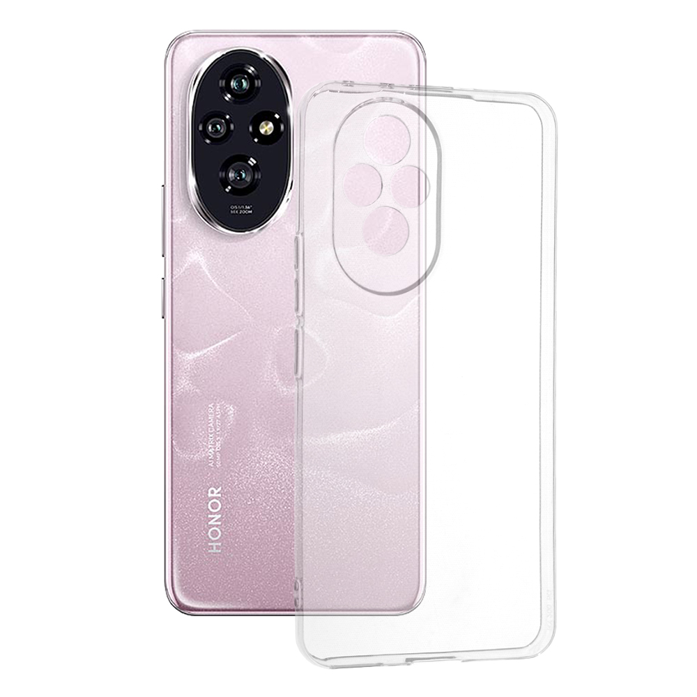 Levně Techsuit Čirý silikon Honor 200 Transparentní
