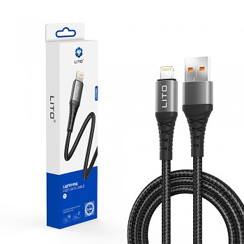 Lito LD08L USB-A to Lightning Rychlonabíjecí 1m Černý